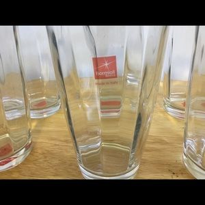 Luigi Bormioli  “Pulsar” drinking glasses.  6 ea